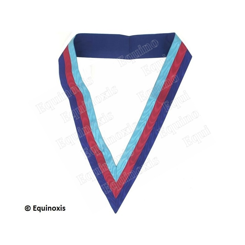 Collerette maçonnique moirée – Arche Royale Domatique – Grand Principal national / Grand Surintendant 