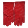 Gants maçonniques rouges coton – Taille L