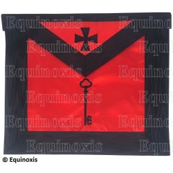 Tablier maçonnique en satin – REAA – 27ème degré – Brodé machine