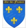 Magnet régional – Blason Ile-de-France – Vente grossiste