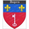 Magnet régional – Blason Angers – Vente grossiste