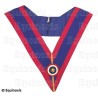 Sautoir maçonnique moiré – La Marque – Officier Provincial d'Honneur – Cocarde tricolore