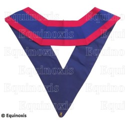 Sautoir maçonnique moiré – La Marque – Officier Provincial d'Honneur – Cocarde tricolore