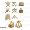 Bijoux maçonniques d'officiers – Set de 11 bijoux REAA / RF