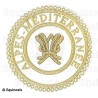 Badge / Macaron GLNF – Grande tenue provinciale – Grand Secrétaire – Alpes-Méditerranée – Brodé main