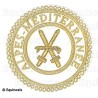 Badge / Macaron GLNF – Grande tenue provinciale – Grand Porte-Glaive – Alpes-Méditerranée – Brodé main