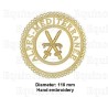 Badge / Macaron GLNF – Grande tenue provinciale – Grand Porte-Glaive – Alpes-Méditerranée – Brodé main