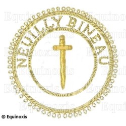 Badge / Macaron GLNF – Grande tenue provinciale – Grand Tuileur – Neuilly Bineau – Brodé main