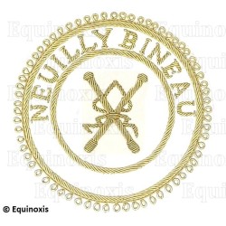 Badge / Macaron GLNF – Grande tenue provinciale – Grand Directeur des Cérémonies – Neuilly Bineau – Brodé main