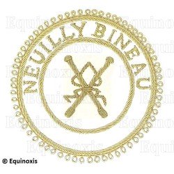 Badge / Macaron GLNF – Grande tenue provinciale – Grand Directeur des Cérémonies – Neuilly Bineau – Brodé main
