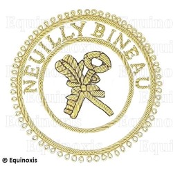 Badge / Macaron GLNF – Grande tenue provinciale – Grand Archiviste – Neuilly Bineau – Brodé main