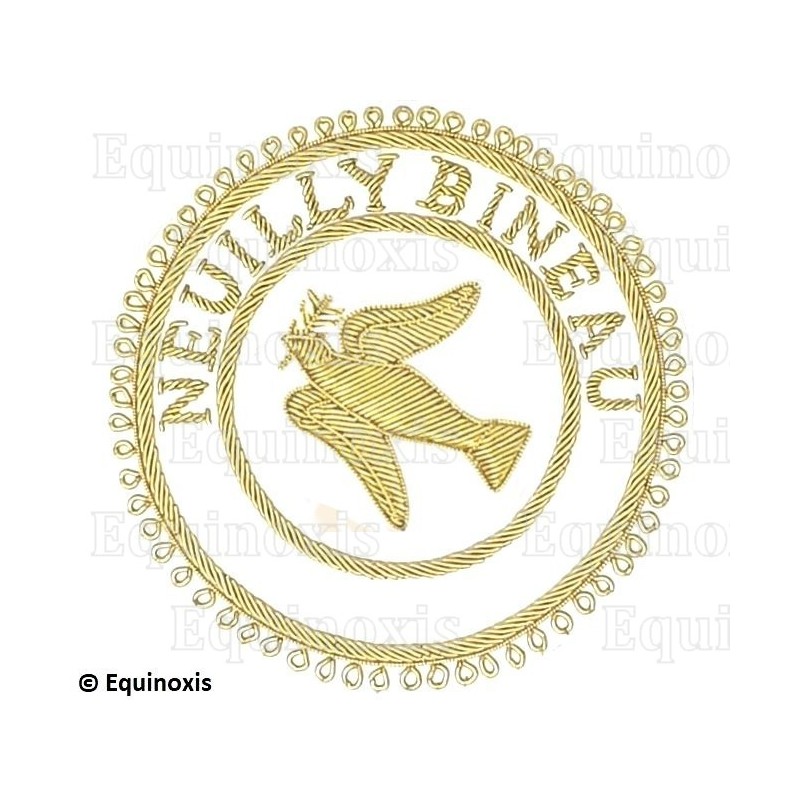 Badge / Macaron GLNF – Grande tenue provinciale – Grand Expert – Neuilly Bineau – Brodé main