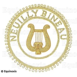 Badge / Macaron GLNF – Grande tenue provinciale – Grand Organiste – Neuilly Bineau – Brodé main