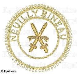 Badge / Macaron GLNF – Grande tenue provinciale – Grand Porte-Glaive – Neuilly Bineau – Brodé main