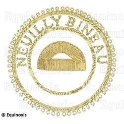 Badge / Macaron GLNF – Grande tenue provinciale – Grand Surintendant – Neuilly Bineau – Brodé main