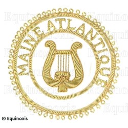 Badge / Macaron GLNF – Grande tenue provinciale – Grand Organiste – Maine Atlantique – Brodé main