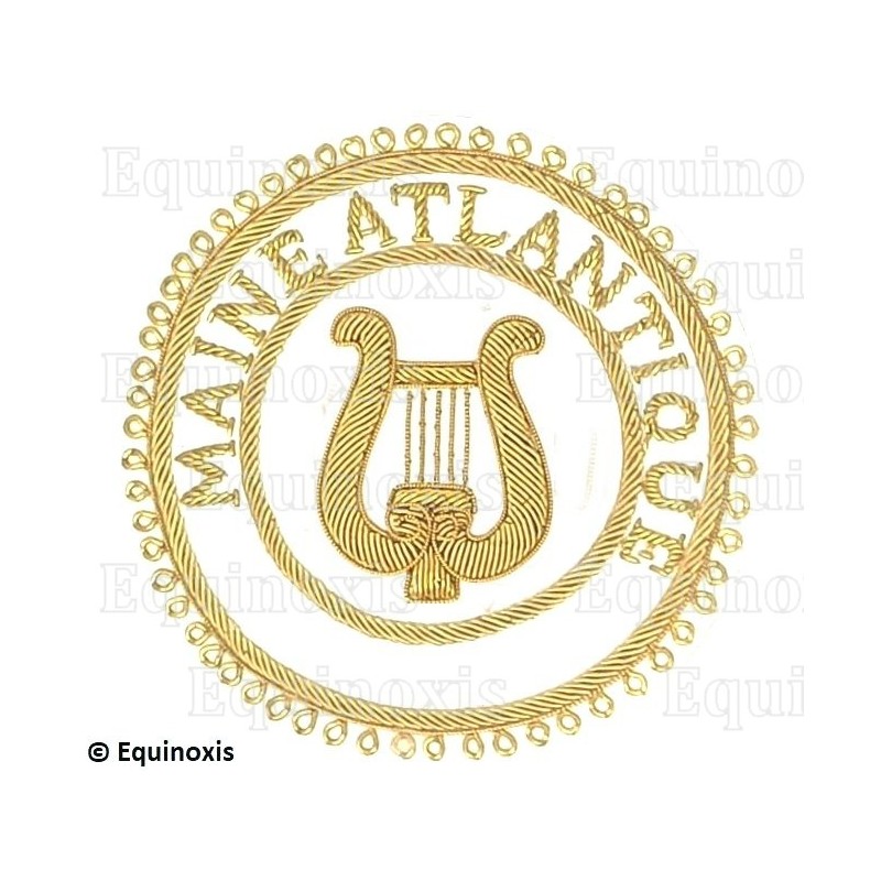Badge / Macaron GLNF – Grande tenue provinciale – Grand Organiste – Maine Atlantique – Brodé main