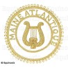 Badge / Macaron GLNF – Grande tenue provinciale – Grand Organiste – Maine Atlantique – Brodé main
