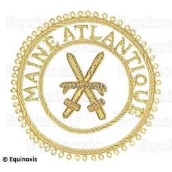 Badge / Macaron GLNF – Grande tenue provinciale – Grand Porte-Glaive – Maine Atlantique – Brodé main