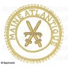 Badge / Macaron GLNF – Grande tenue provinciale – Grand Porte-Glaive – Maine Atlantique – Brodé main