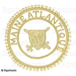 Badge / Macaron GLNF – Grande tenue provinciale – Grand Poursuivant – Maine Atlantique – Brodé main