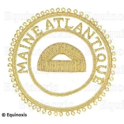 Badge / Macaron GLNF – Grande tenue provinciale – Grand Surintendant – Maine Atlantique – Brodé main
