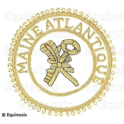 Badge / Macaron GLNF – Grande tenue provinciale – Grand Archiviste – Maine Atlantique – Brodé main