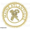 Badge / Macaron GLNF – Grande tenue provinciale – Grand Archiviste – Maine Atlantique – Brodé main