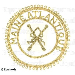 Badge / Macaron GLNF – Grande tenue provinciale – Grand Directeur des Cérémonies – Maine Atlantique – Brodé main