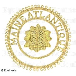 Badge / Macaron GLNF – Grande tenue provinciale – Grand Hospitalier – Maine Atlantique – Brodé main