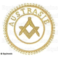 Badge / Macaron GLNF – Grande tenue provinciale – Assistant Grand Maître – Austrasie – Brodé main