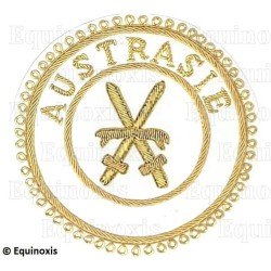 Badge / Macaron GLNF – Grande tenue provinciale – Grand Porte-Glaive – Austrasie – Brodé main