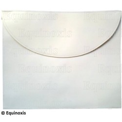 Tablier maçonnique en cuir – Rite Standard d'Ecosse – Apprenti – 30 x 35 cm