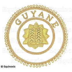 Badge / Macaron GLNF – Grande tenue provinciale – Grand Hospitalier – Guyane – Brodé main