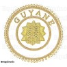 Badge / Macaron GLNF – Grande tenue provinciale – Grand Hospitalier – Guyane – Brodé main