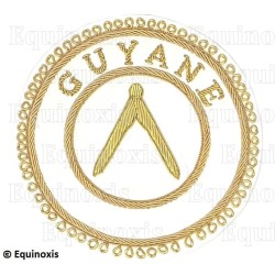 Badge / Macaron GLNF – Grande tenue provinciale – Grand Inspecteur – Guyane – Brodé main