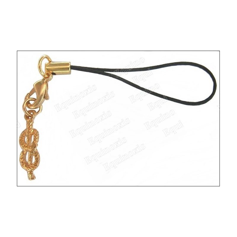 Bijou de mobile maçonnique – Lacs d'amour – Or vif