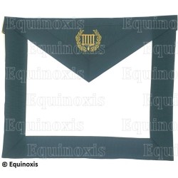 Tablier maçonnique en simili-cuir – Ordre des Grades Maçonniques Alliés (GMA) – Membre