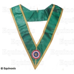 Sautoir maçonnique moiré – Ordre des Grades Maçonniques Alliés (GMA) – Grand Officier d'Honneur