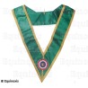 Sautoir maçonnique moiré – Ordre des Grades Maçonniques Alliés (GMA) – Grand Officier d'Honneur