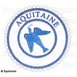 Badge / Macaron GLNF – Petite tenue provinciale – Grand Expert – Aquitaine – Brodé machine