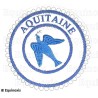 Badge / Macaron GLNF – Petite tenue provinciale – Grand Expert – Aquitaine – Brodé machine