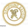 Badge / Macaron GLNF – Grande tenue provinciale – Grand Archiviste – Dauphiné Savoie – Brodé main
