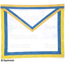 Tablier maçonnique en satin – REAA – 20ème degré – Maître Ad Vitam – 1