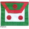 Tablier maçonnique en cuir – RER – Maître Ecossais de Saint André (MESA) – Bavette hexagonale