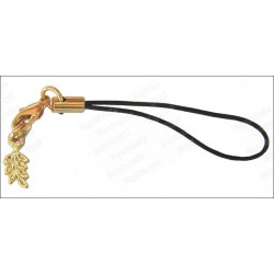 Bijou de mobile maçonnique – Branche d'acacia – Or vif