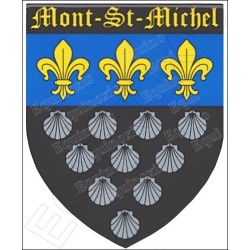Magnet régional – Blason Mont-St-Michel – Vente grossiste