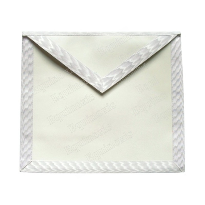 Tablier maçonnique en simili-cuir – Apprenti / Compagnon – 30 cm x 35 cm