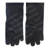 Gants maçonniques noirs pur coton – Taille 8 ½