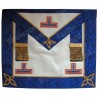 Tablier maçonnique en cuir – GLNF – Petite tenue provinciale – Brodé machine